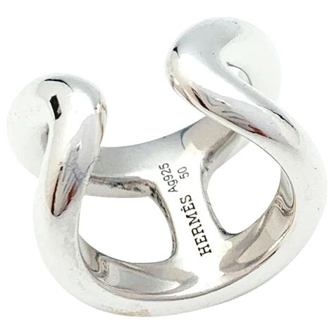 bague hermes argent femme|hermes bagues en argent.